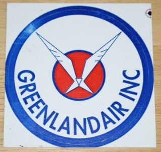 Old Greenlandair Airline Sticker