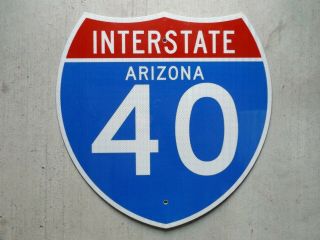 Arizona Grand Canyon State I - 40 Interstate 40 Mother Road Route 66 Highway Sign