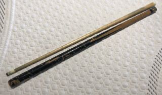 Unbranded Vintage 58” Pool Cue Stick Two Piece Brass Joint