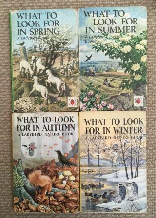 4 Vintage Ladybird What To Look For In Spring,  Summer.  Etc Books Series 536.