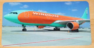 Old Windrose Air (ukraine) Airbus A330 Airline Sticker