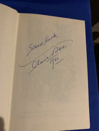 Price Drop Clair Bee Signed Autographed 1st Edition Book Basketball Innovator