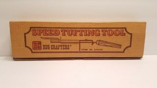 Vintage Rug Crafters Speed Tufting Tool 1976 W/original Receipt