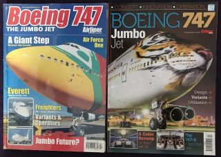 2 Uk Magazines - Boeing 747 Jumbo Jet Airliner Airplane Aircraft