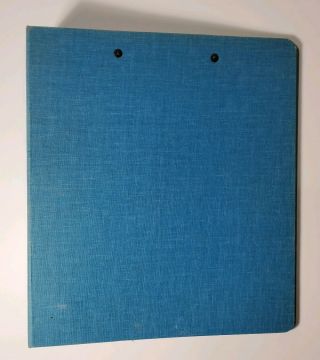 Vintage 1980s Canvas Binder - Cloth Cover 3 Ring 1 1/2 Inch School Notebook
