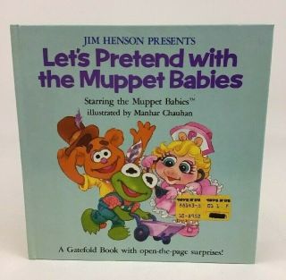 Lets Pretend With The Muppet Babies Book Open The Pages Surprises Vintage 1986