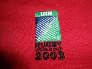 VINTAGE WALES 2003 RUGBY WORLD CUP JERSEY SHIRT SIZE LARGE 3