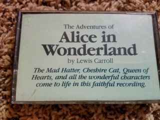Vintage Cassette Tape Alice In Wonderland Jabberwocky Minds Eye Vtg 1972 70s