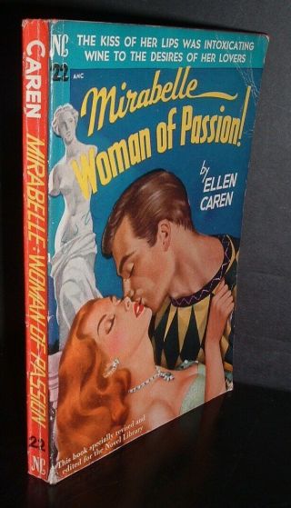 Lqqk Vintage 1950s Novel Library,  Mirabelle Woman Of Passion By Ellen Caren