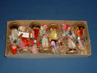 Vintage Japanese Japan Pixie,  Gnome,  Elf Christmas Putz Band Figures (7)