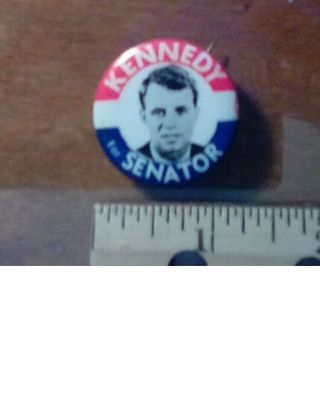 Vintage Robert F.  Kennedy Rfk Senate Campaign Pinback Button