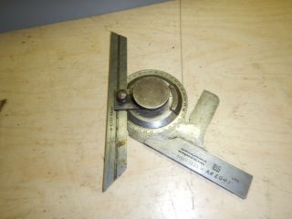 Vintage Brown And Sharpe B&s Machinist Protractor No.  495
