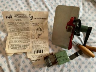Vintage Rigby Cloth Stripping Machine Model H W/extra Machinery Model B