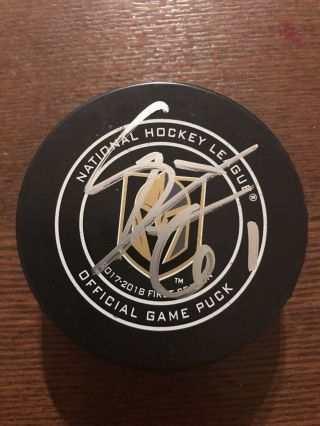 Mark Stone Signed Vegas Golden Knights Official Game Puck