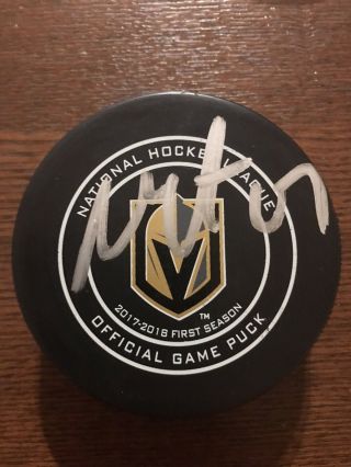 Max Pacioretty Signed Vegas Golden Knights Official Game Puck