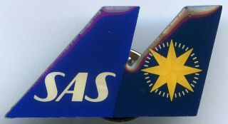 Scandinavian Airlines System Sas Cooperation Varig Tail Pin Badge