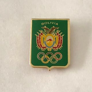 Bolivia Noc Olympic Team Pin - Green