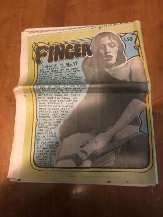 Vintage 1976 La Star 112 Finger 17 Unauthorized Adult Erotica Porn Newspaper 2