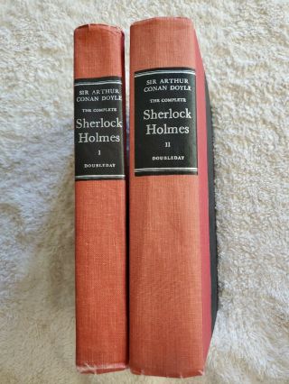 The Complete Sherlock Holmes By Sir Arthur Conan Doyle,  2 Volumes 1930 Doubleday