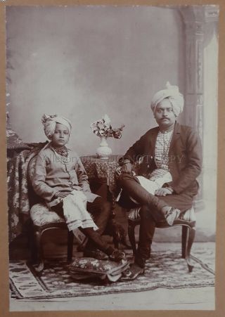 Vintage Photograph Child Prince Ramchandra Rao Indore 4in X 6in