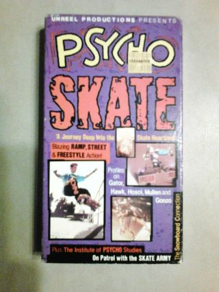 Psycho Skate Vintage Skateboard Vhs Tony Hawk Christian Hosoi Rodney Mullen