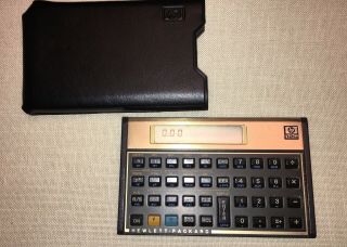Vintage Hp 12c Calculator And Sleeve