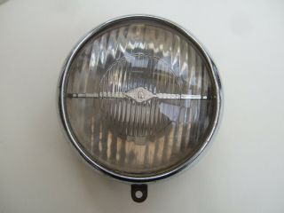 Vintage Miller 5” Headlamp Glass Reflector & Rim Various Lightweight Motorcycles