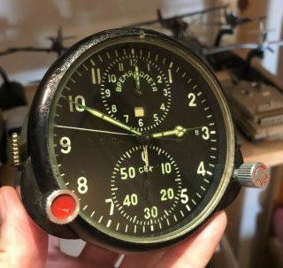 Russian Military Chronograph Cockpit Clock Achs - 1 Air Force Aircraft Su Ussr