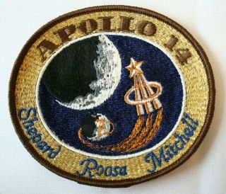 Vintage Apollo 14 Mission Patch Lion Brothers Hallmarked 4 " Nasa Astronaut Space