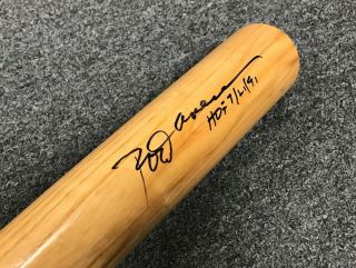 Rod Carew " Hof 1991 " Signed 34 " Louisville Slugger Bat Psa/dna Sticker Only