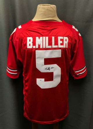 Braxton Miller 5 Signed Ohio State Buckeyes Jersey Autograph Sz Xl Psa/dna