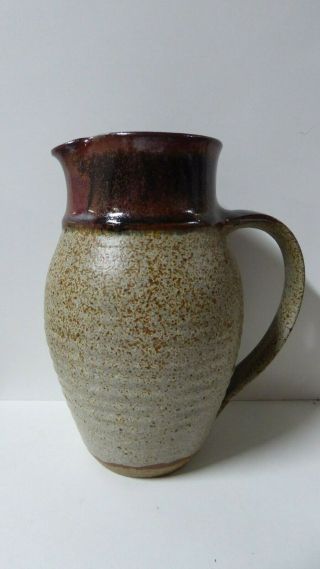 Vintage Chris Sanders Australian Pottery Jug Studio Ceramic Artist