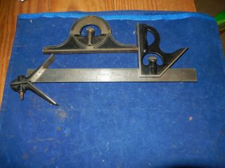 Vintage Brown And Sharp 4 Pc Combination Square