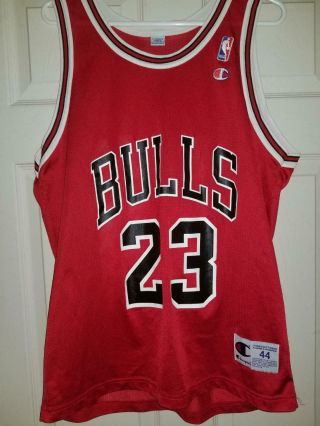 Michael Jordan Chicago Bulls Vintage Champion Jersey 23 Size 44