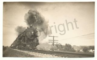 Us Steam Locomotive 5218 4 - 6 - 4 B&w Photograph 1908 Or 1928 ?