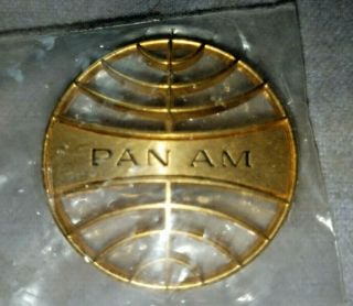 Vintage Pan Am Gold Uniform Pin 60s Era