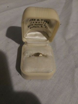 Vintage Solid 10k Gold Baby Ring Box Gold Ring 10k Solid Gold