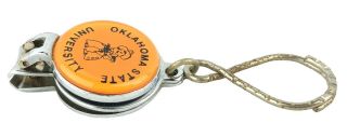 Vintage Oklahoma State University Pistol Pete Cowboys Nail Trimmer Keychain