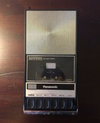 Vtg Panasonic Rq - 309ds Portable Cassette Tape Recorder