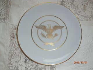 Ss United States Lines Gold Eagle Plate 10 3/8 " Mayer Maddock Miller