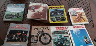 8 Books On Vintage And Classic Motorcycles By Willoughby,  Walker,  Tragatsch Etc