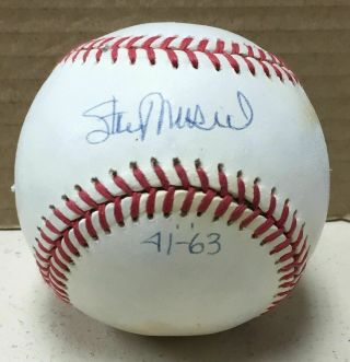 Stan Musial Signed Autograph N.  L.  Baseball Inscr.  41 - 63 Ltd 125 Uda Hologram