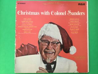 Vtg Christmas With Colonel Sanders Album Rca Records Vinyl Lp Vintage Nm Stereo