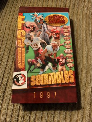 Vtg Vhs Tape 1997 Florida State Seminoles Regular Season Football Highlights