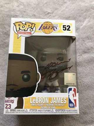 Jeanie Buss Autographed Signed Lebron James Lakers Funko Pop Psa Jsa Guarantee