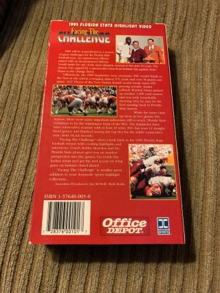 Vtg VHS Tape 1995 Florida State Seminoles Regular Season Football Highlights 2