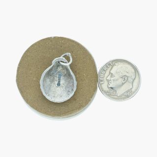 goodbyebabylon / sterling silver vintage clam sea shell / charm (2.  4g) 2