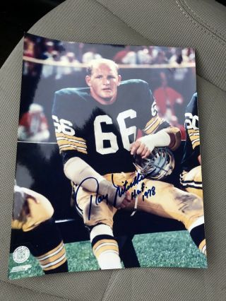 Packers Ray Nitschke Signed 8x10 Photo W/ Hof 1978 & 66 Auto Autograph