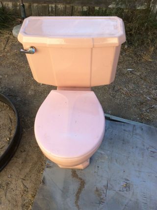 Vintage Pink Eljer 1956 Toilet Condtion