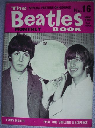 The Beatles Book No 16 November 1964 Pop Beat 1960s Lennon Mccartney